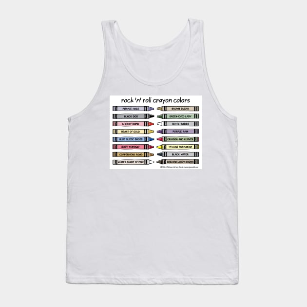 rock 'n' roll crayon colors Tank Top by WrongHands